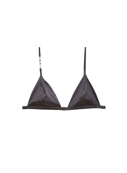 Black Fleur du Luxe Triangle Bra - Fleur du Mal
