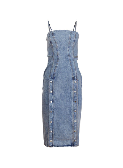 Acid Denim Undo Me Dress - Fleur du Mal