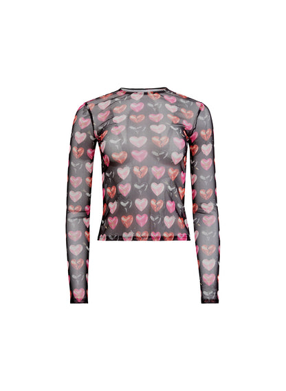 Black Heartbreaker Long Sleeve Top - Fleur du Mal