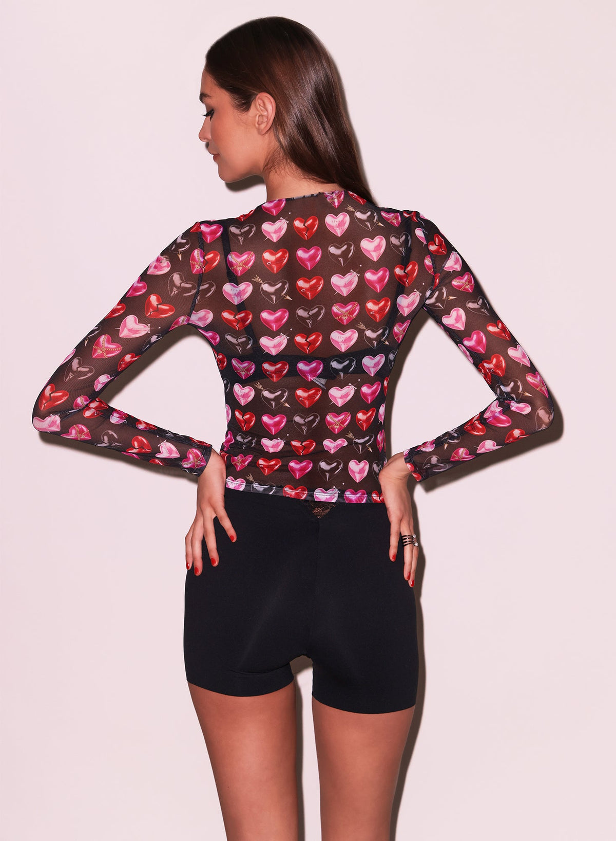 Black Heartbreaker Long Sleeve Top - Fleur du Mal