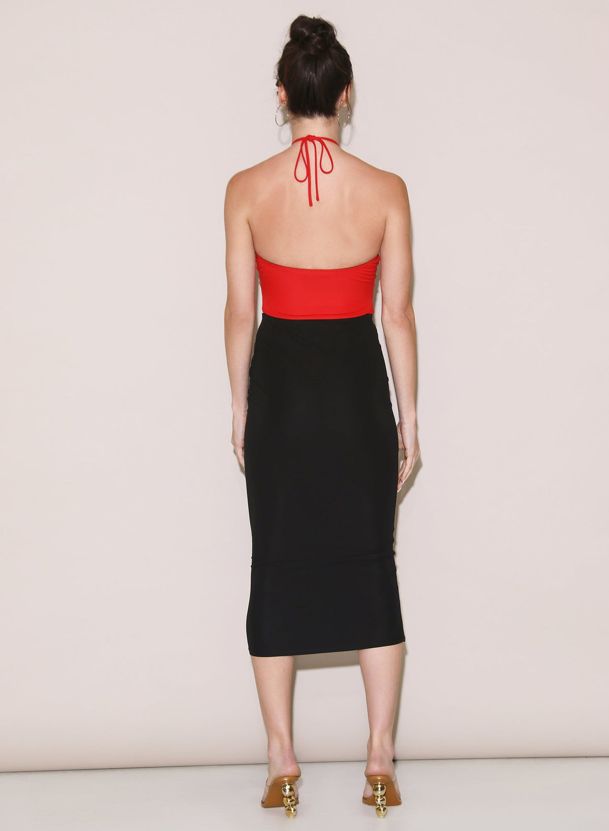 Black Jersey Lace Up Skirt - Fleur du Mal