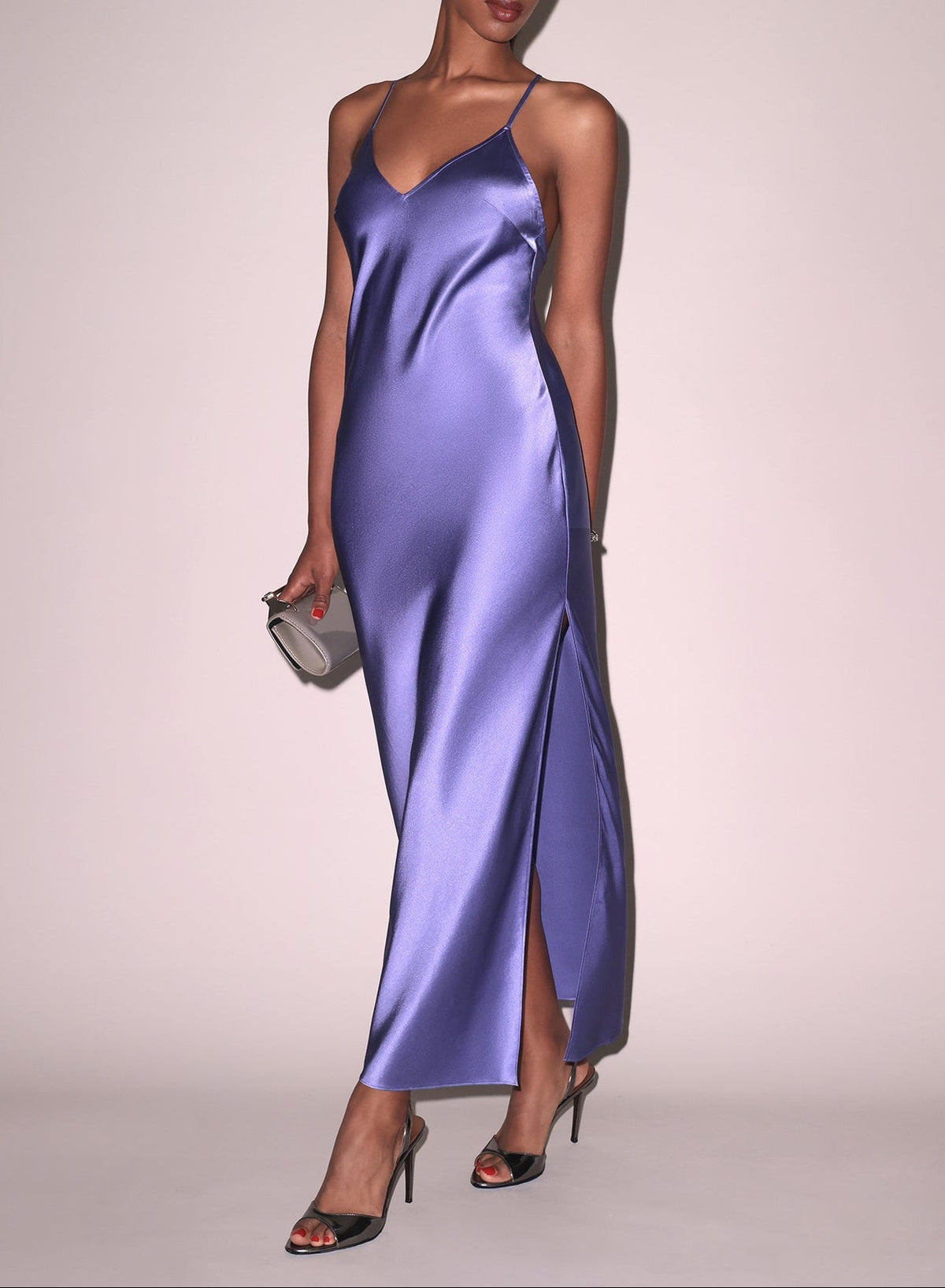 Maxi High Slit Slip Dress - Fleur du Mal