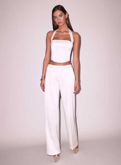 Vanilla Satin Trouser - Fleur du Mal