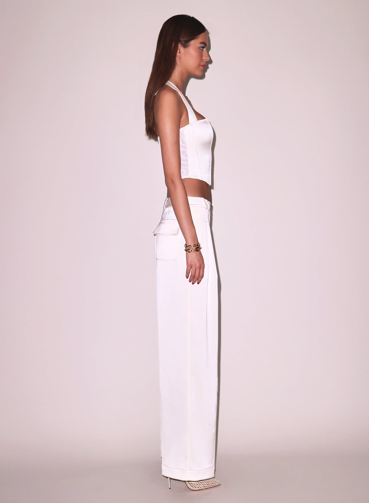 Vanilla Satin Trouser - Fleur du Mal