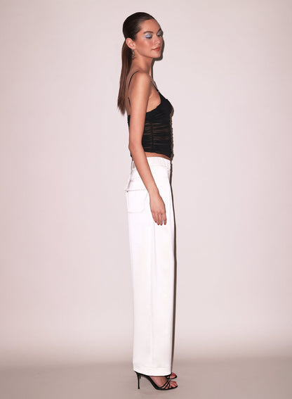 Vanilla Satin Trouser - Fleur du Mal