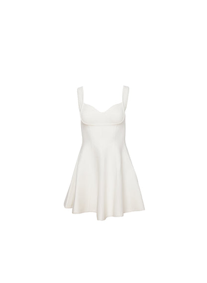 Ivory Brigette Flared Dress Best Selling Mini Dress - Fleur du Mal