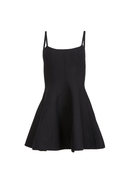 Black Flared Corset Dress Best Dress - Fleur du Mal