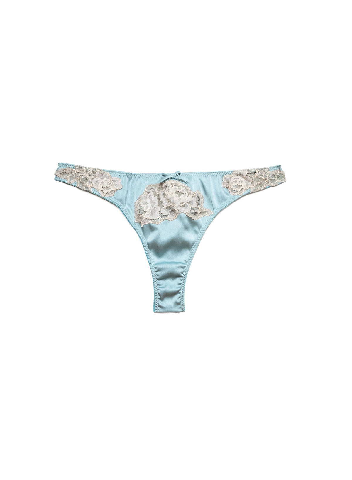 Frosted Mint Juliet Lace Thong - Fleur du Mal