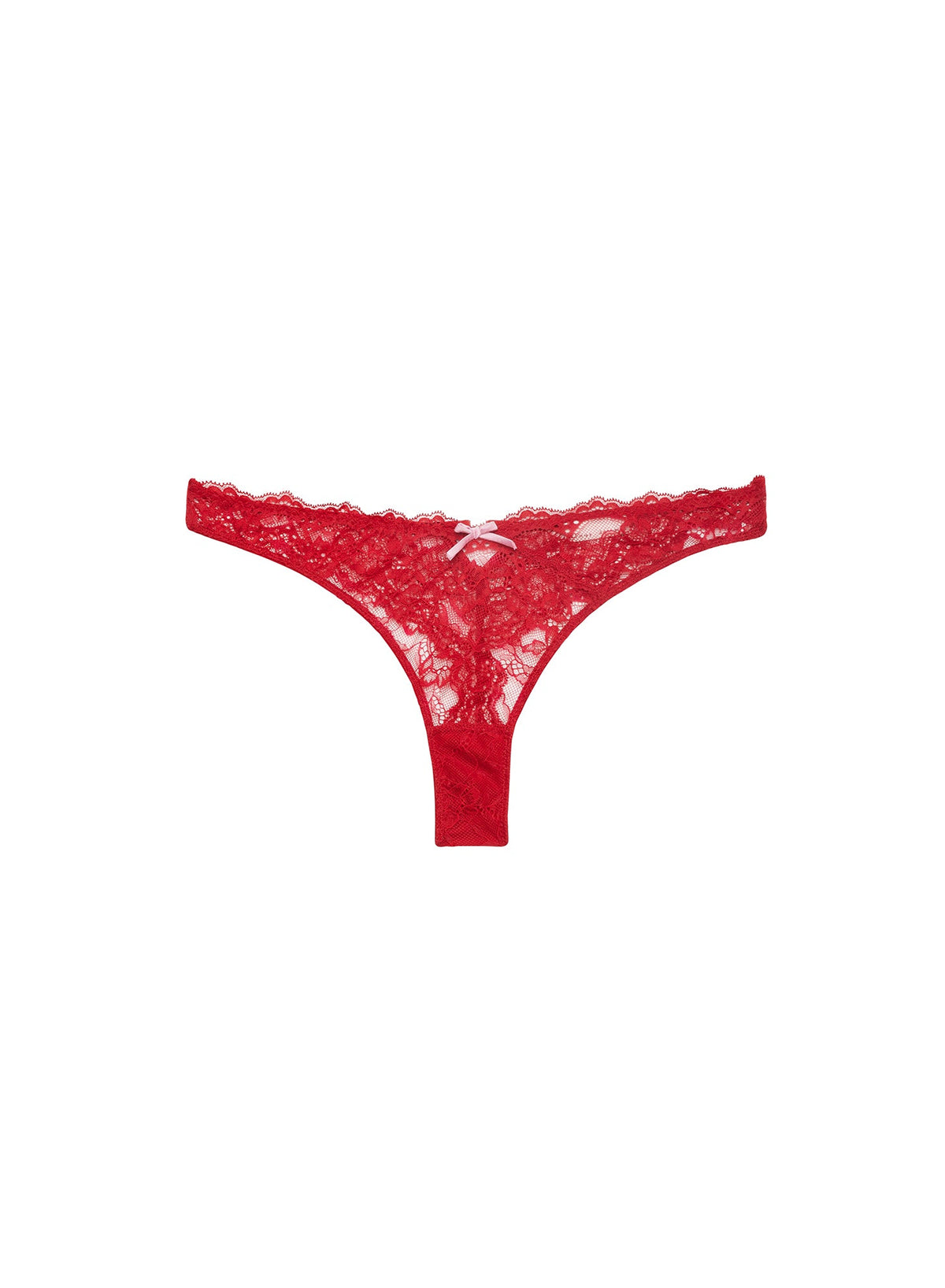 Red Bianca Lace Thong - Fleur du Mal