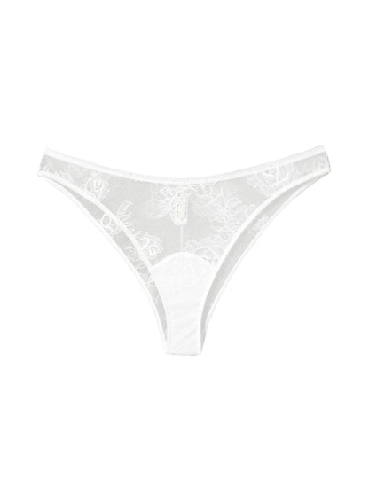 White Bouquet Lace Cheeky - Fleur du Mal