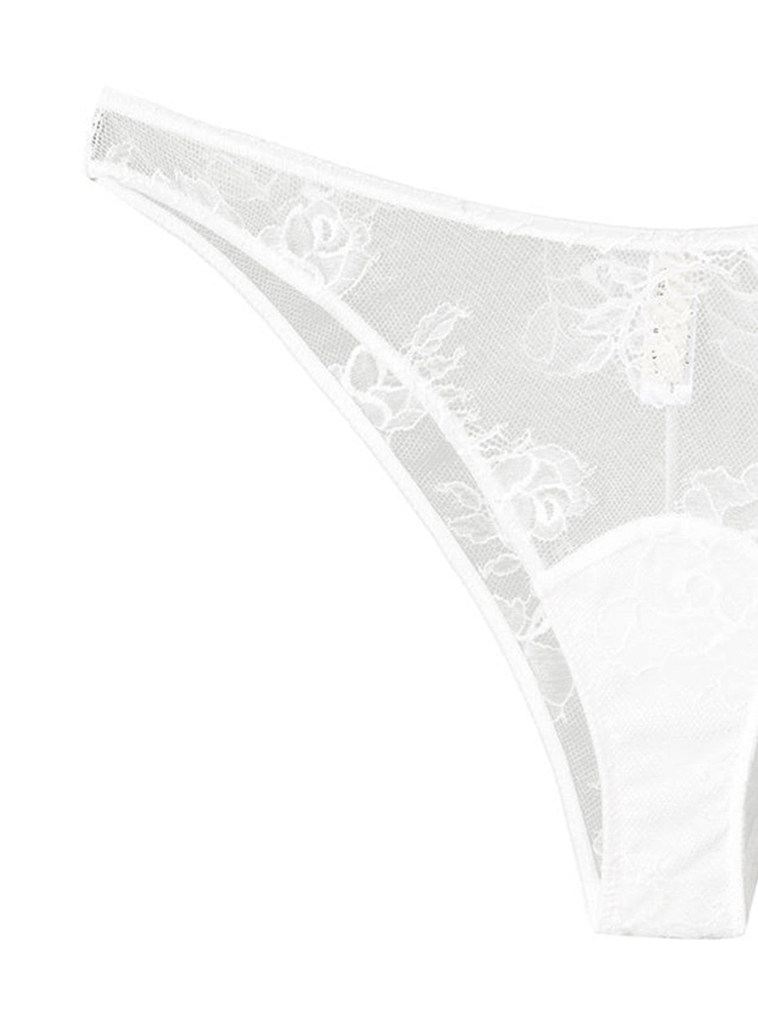 White Bouquet Lace Cheeky - Fleur du Mal