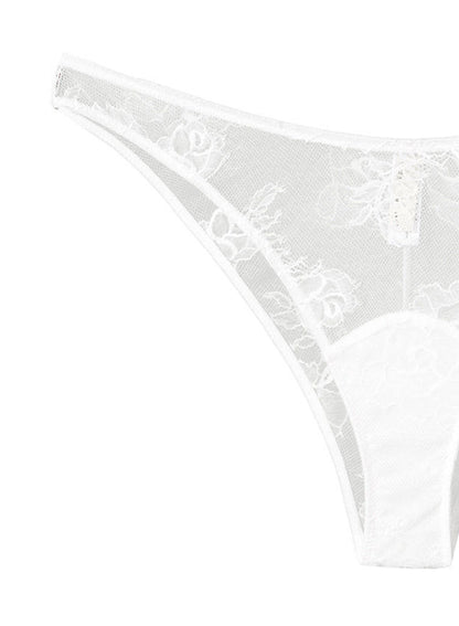White Bouquet Lace Cheeky - Fleur du Mal