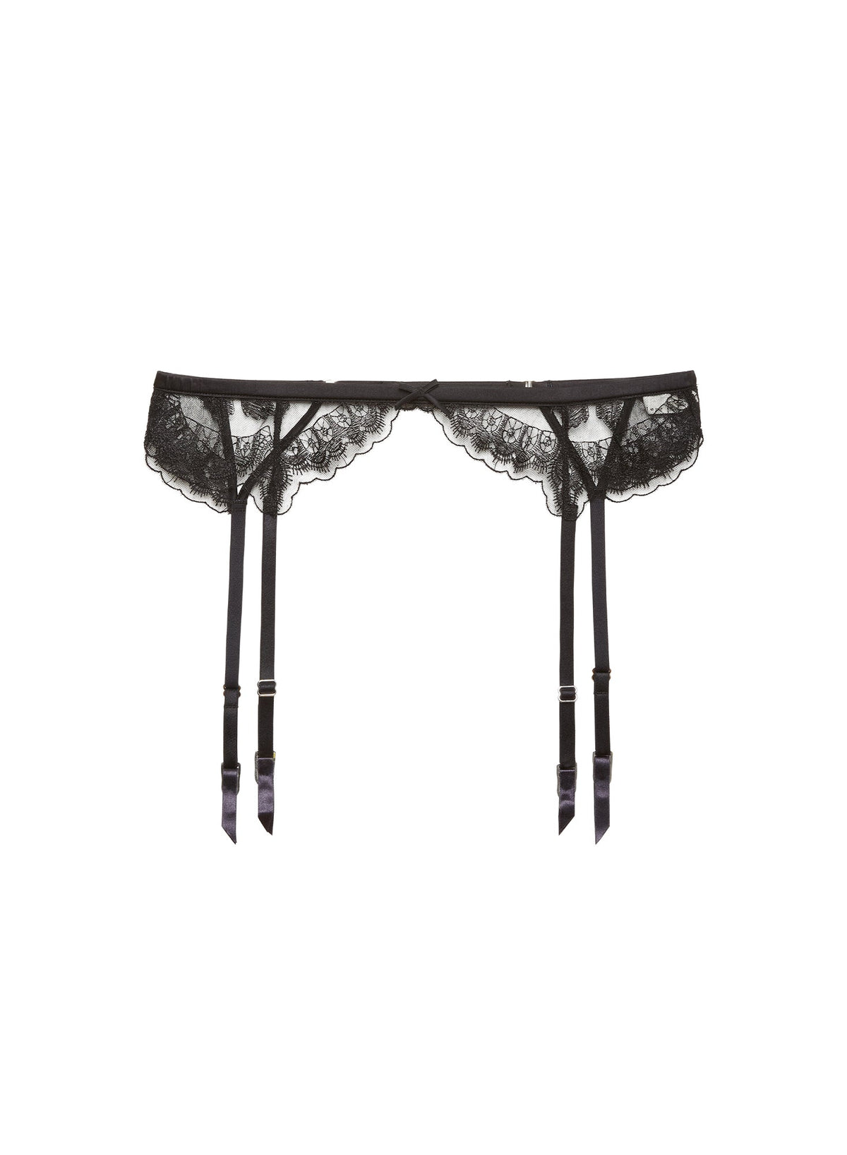 Black Mila Garter Belt - Fleur du Mal