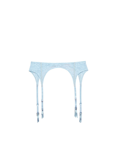 Blue Le Stretch Lace Garter Belt - Fleur du Mal