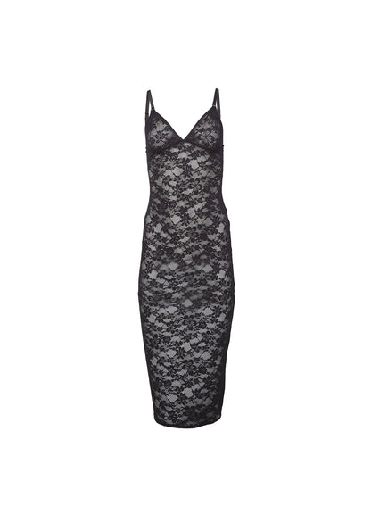 Le Stretch Lace Slip Dress - Fleur du Mal
