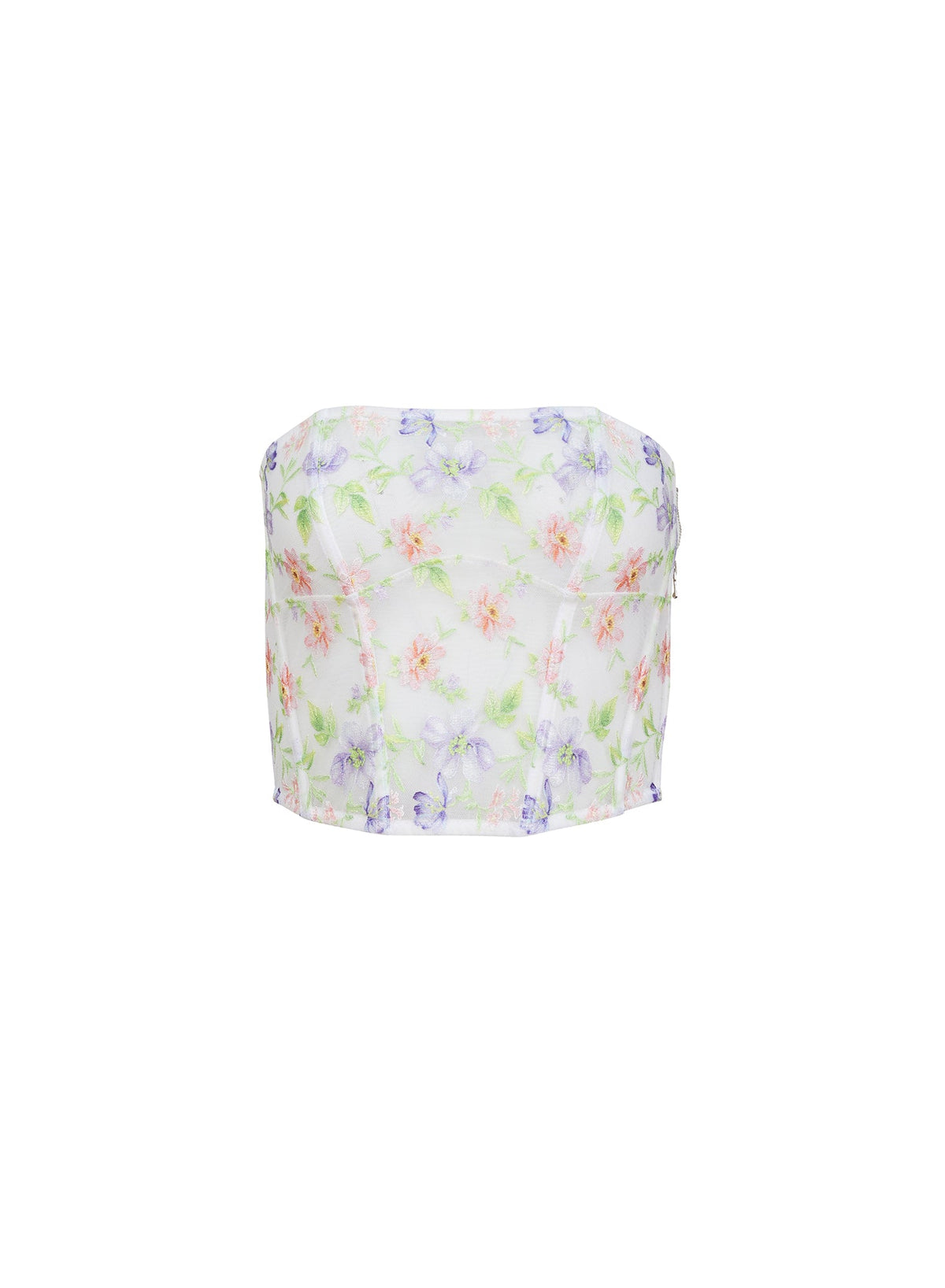 Ivory Elara Embroidery Corset Top - Fleur du Mal