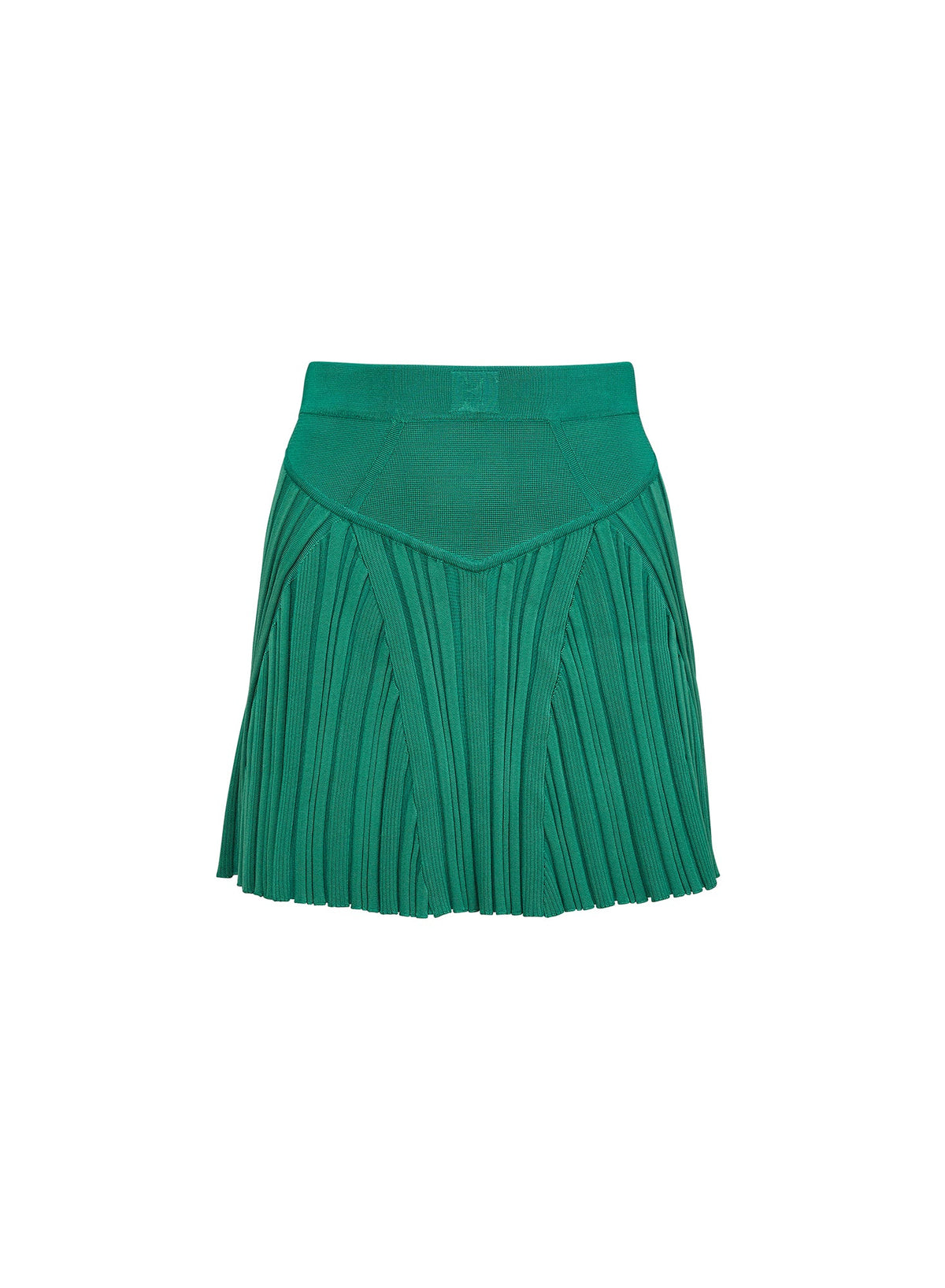 Lucky Green Rib Flared Skirt - Fleur du Mal