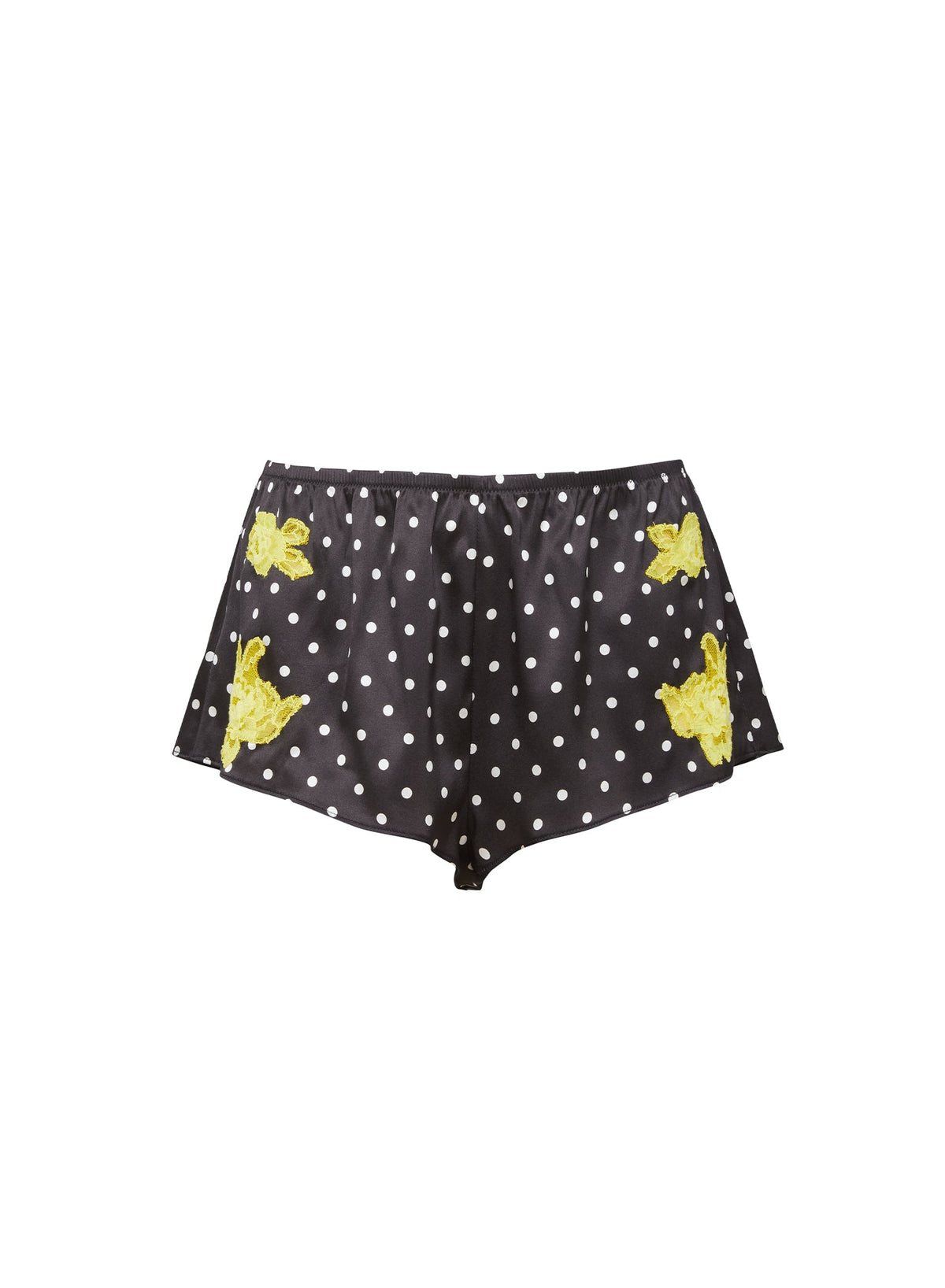 Small Dot Black Juliet Lace Tap Short - Fleur du Mal