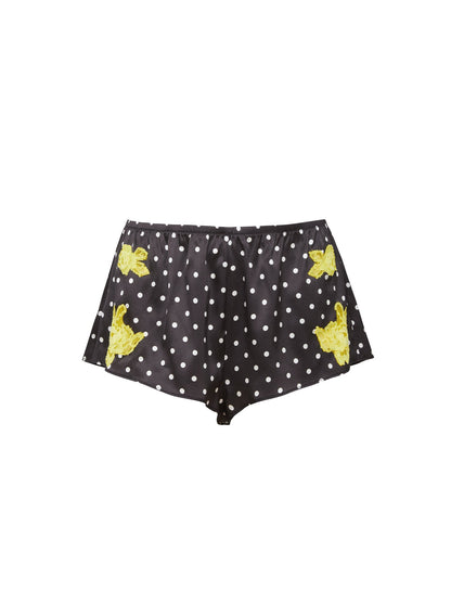 Small Dot Black Juliet Lace Tap Short - Fleur du Mal