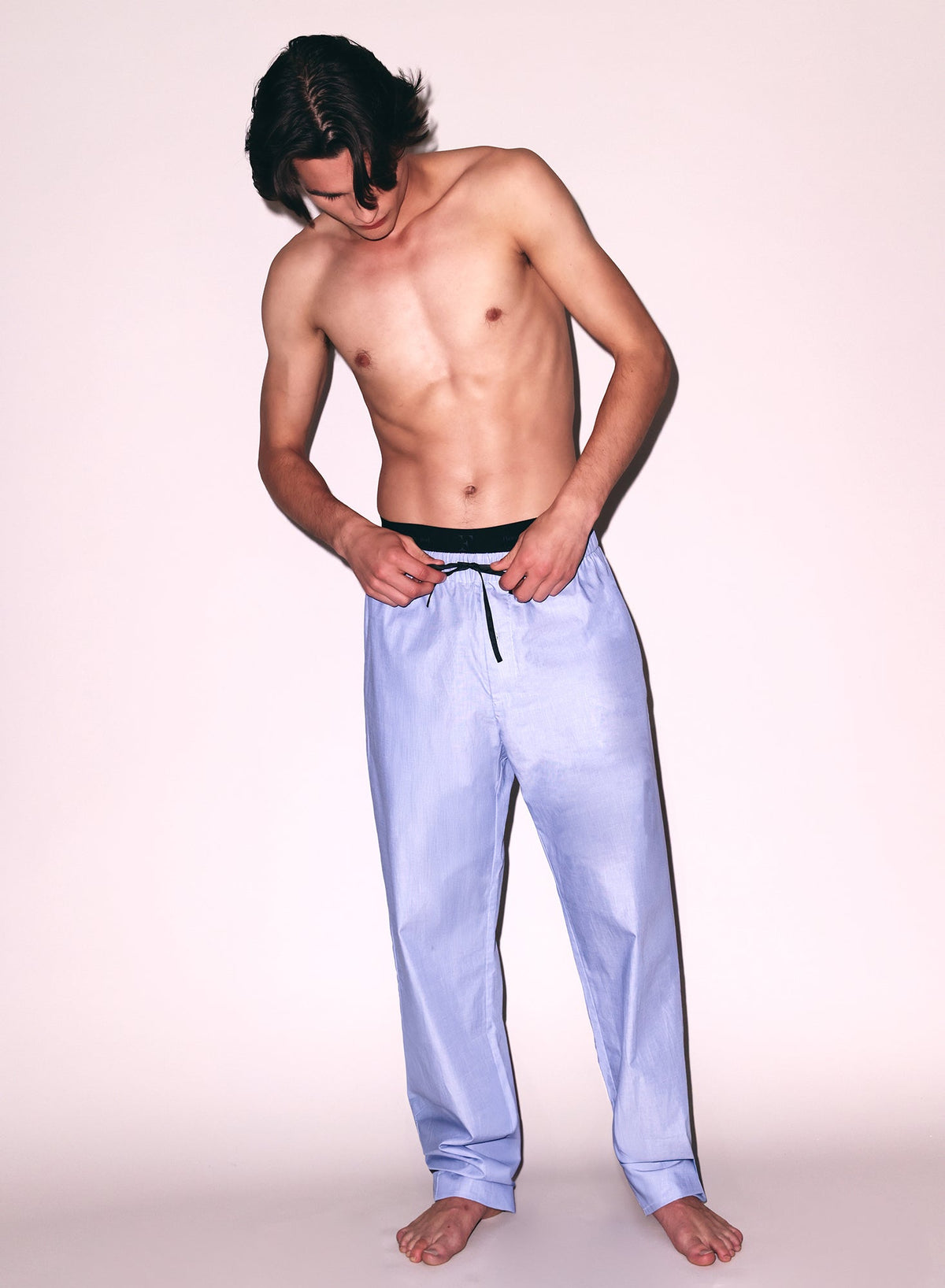 Pacific Blue Poplin PJ Pant - Fleur du Mal