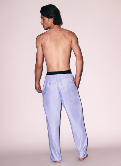 Pacific Blue Poplin PJ Pant - Fleur du Mal