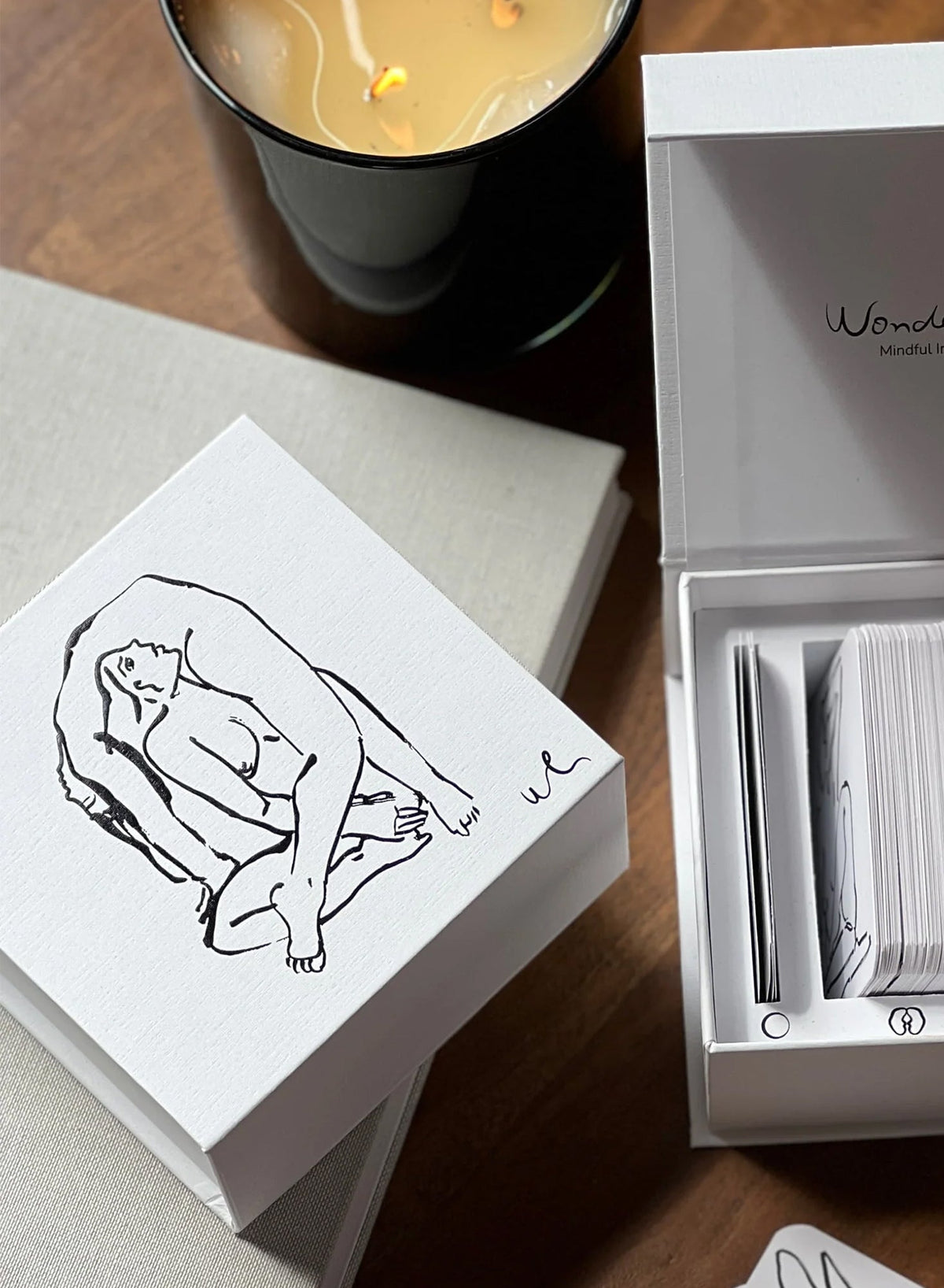 White Wonderlust Mindful Intimacy Card Deck - Fleur du Mal