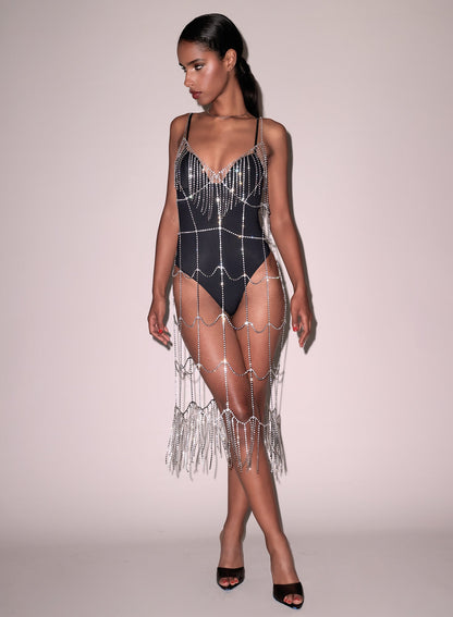 Crystal Fringe Dress - Fleur du Mal