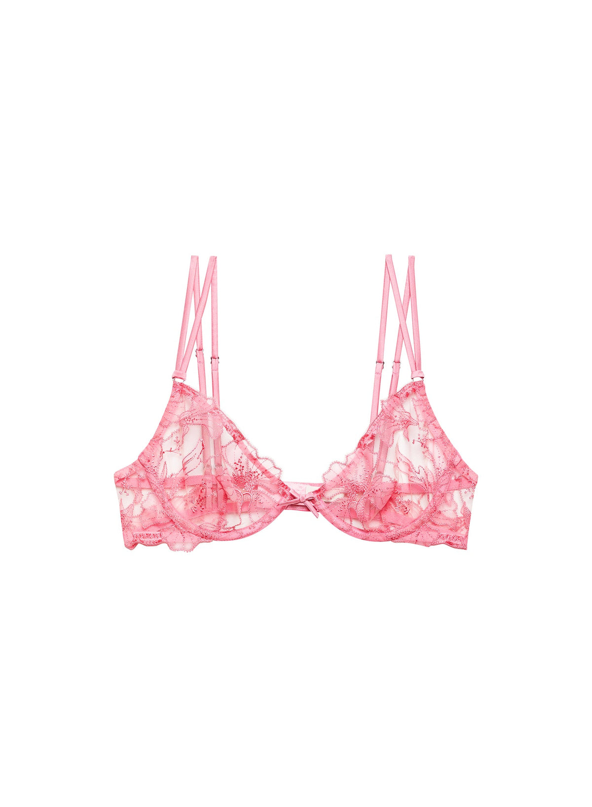 Pink Cadillac Harper Embroidery Demi Bra - Fleur du Mal