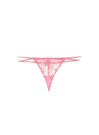 Pink Cadillac Harper Embroidery V-String - Fleur du Mal