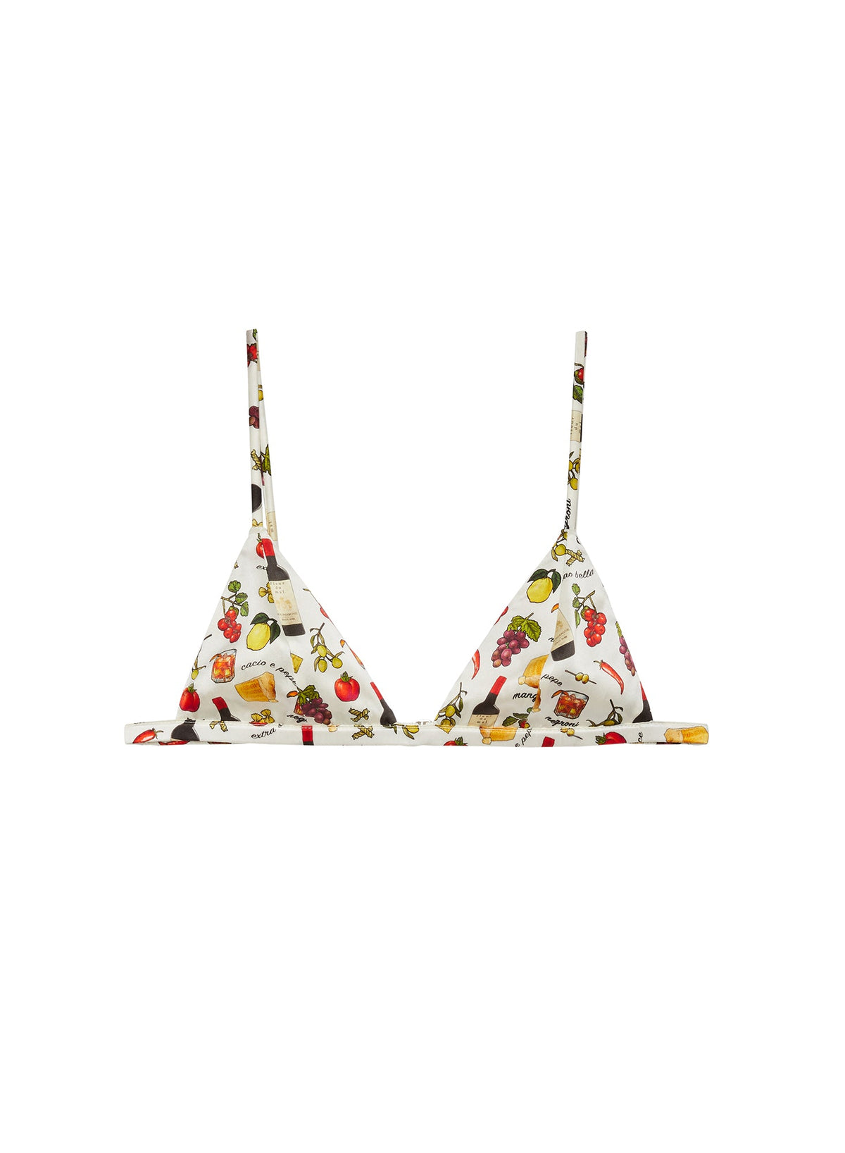 Printed Luxe Triangle Bra - Fleur du Mal