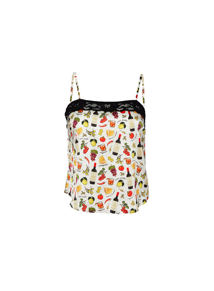 Printed Charlotte Lace Cami - Fleur du Mal