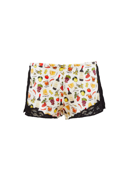 Printed Charlotte Lace Tap Short - Fleur du Mal