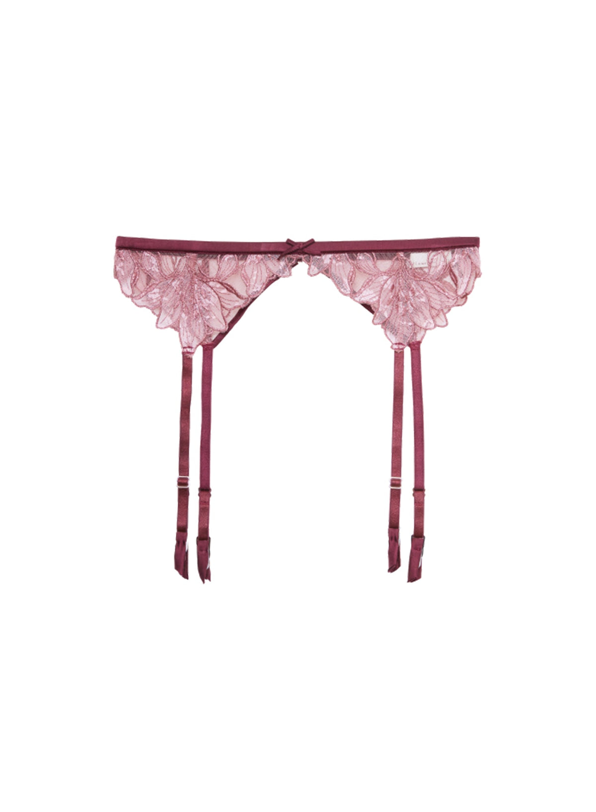 Amarena Lily Embroidery Garter Belt - Fleur du Mal