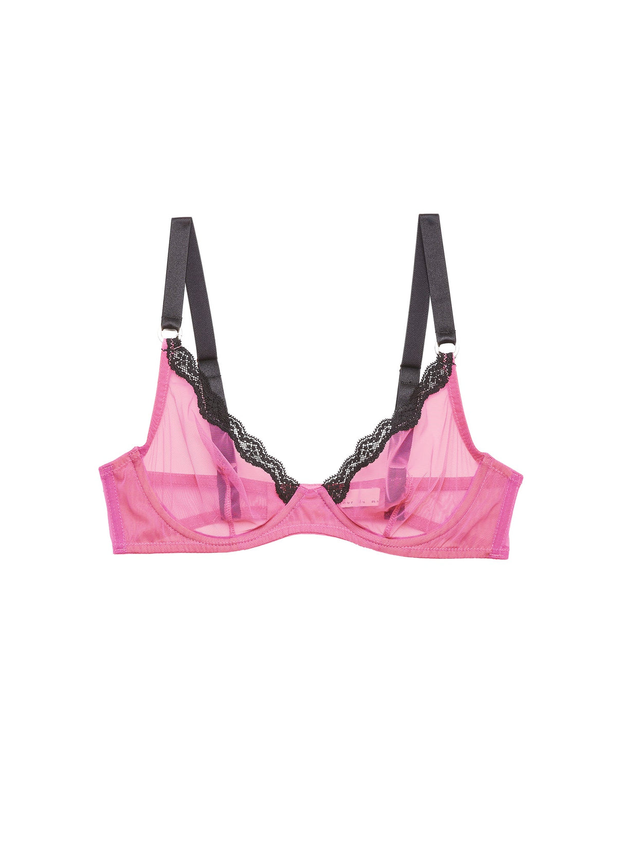 Pretty Pink Sheer Tulle Demi Bra - Fleur du Mal