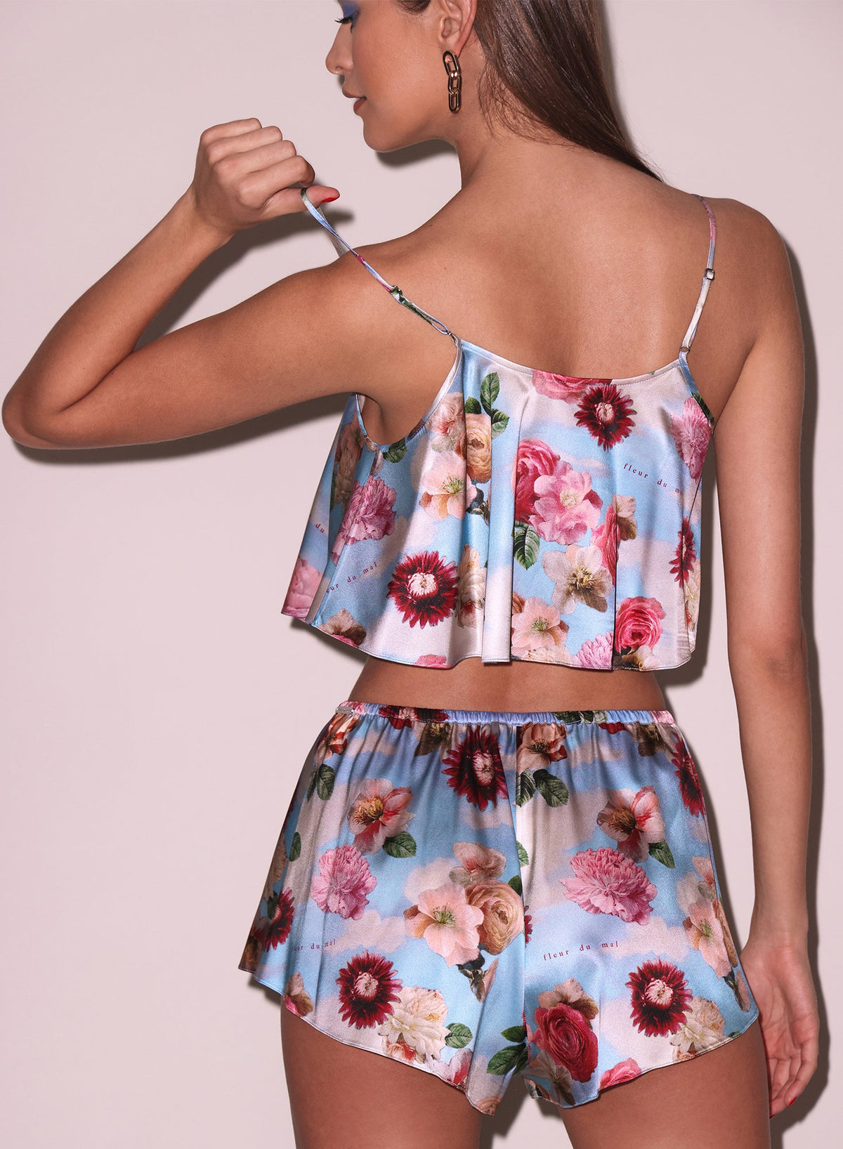 Dreamy Floral Print Luxe Flutter Cami - Fleur du Mal
