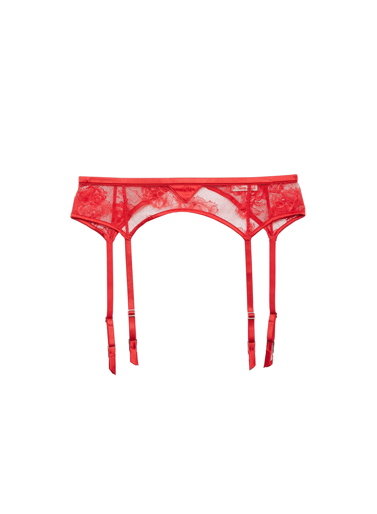 Rouge Gardenia Lace Garter Belt - Fleur du Mal