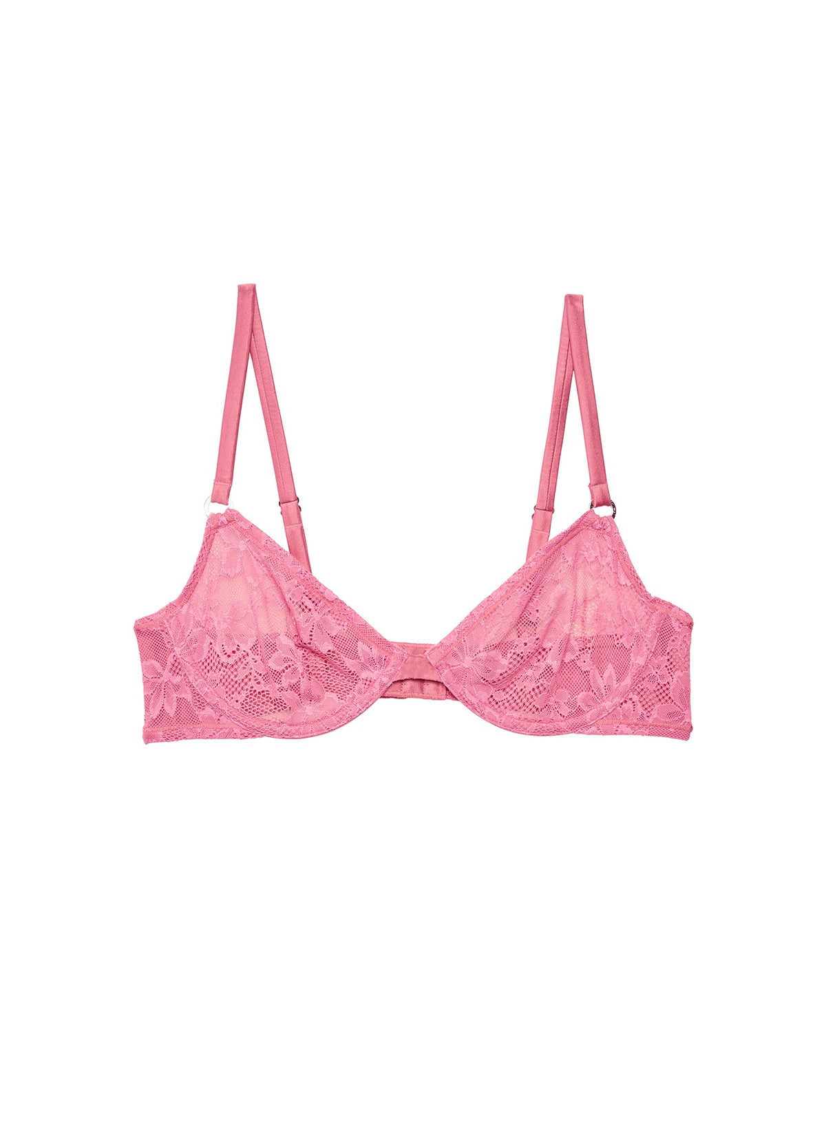 Pink Le Stretch Lace Demi Bra - Fleur du Mal