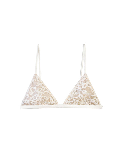Ivory Venus Lace Triangle Bra - Fleur du Mal
