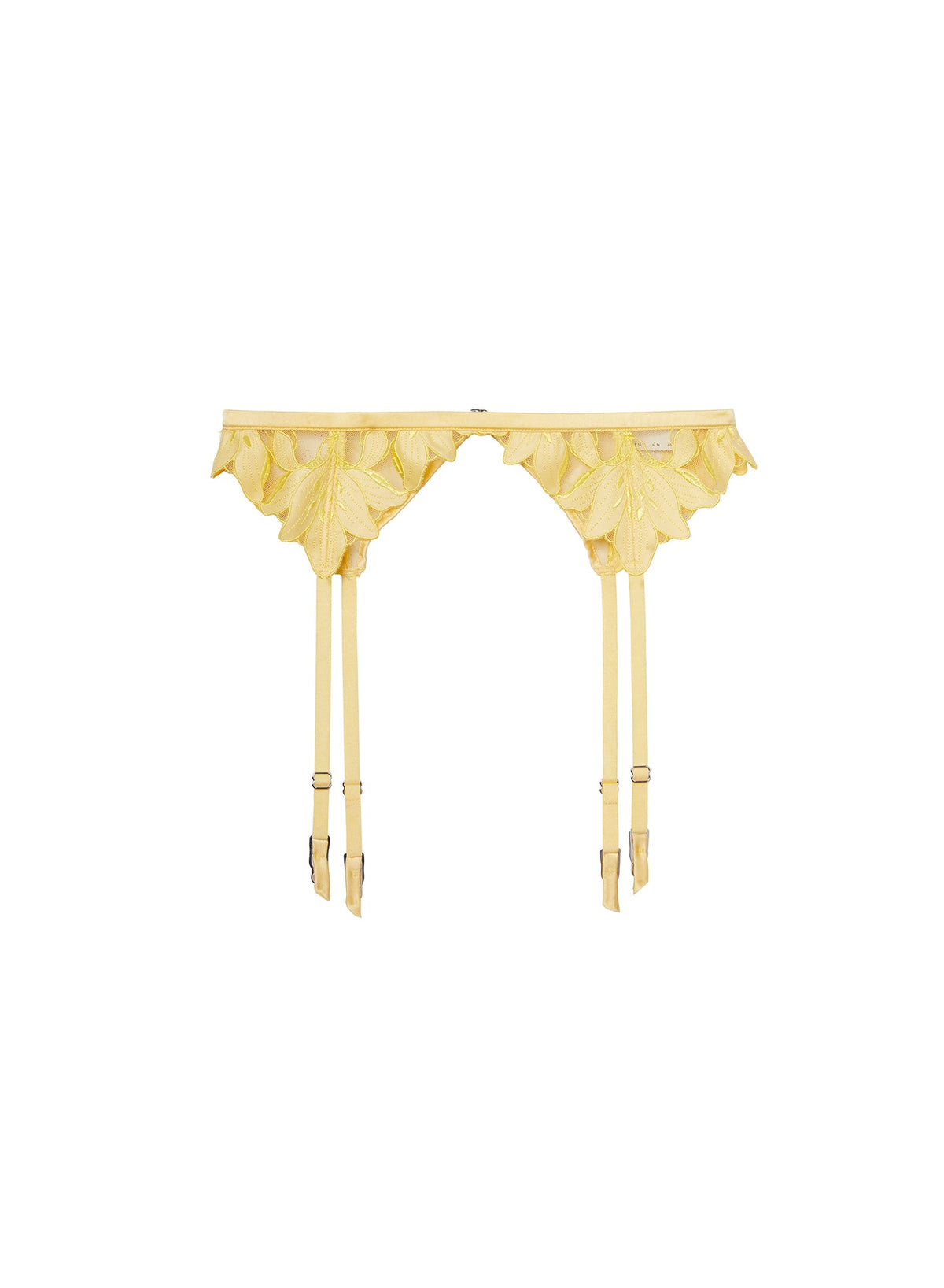 Lily Embroidery Garter Belt - Fleur du Mal