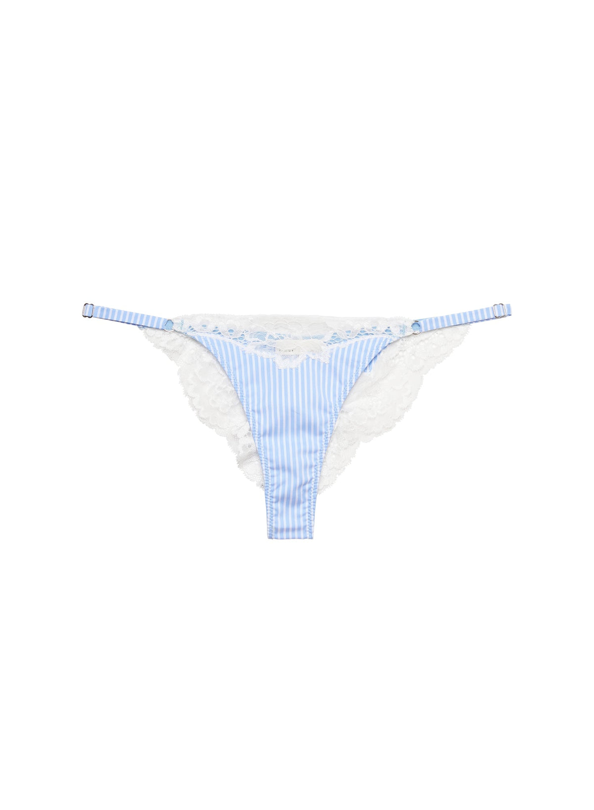 Stripe Sky Poplin Lace Cheeky - Fleur du Mal