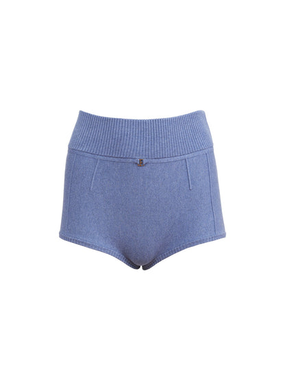 Charcoal Blue Knit Short - Fleur du Mal