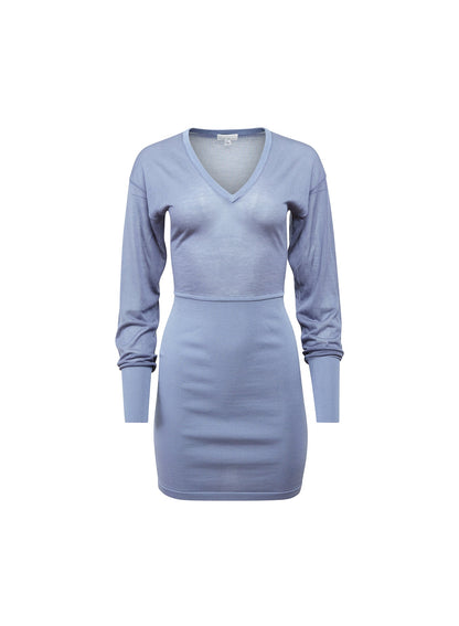 Charcoal Blue Kate Mini Dress - Fleur du Mal