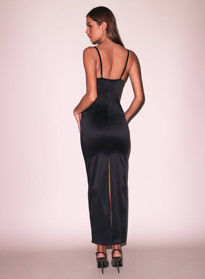 Black Seduce-U Plunge Dress - Fleur du Mal