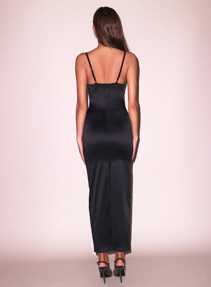 Black Seduce-U Plunge Dress - Fleur du Mal