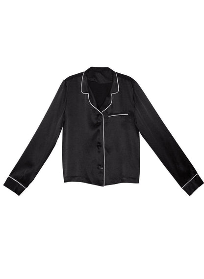 Black Fleur PJ Top - Fleur du Mal
